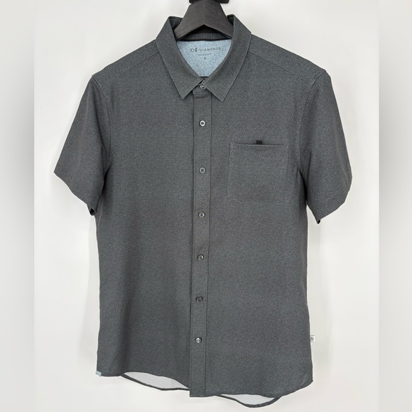 7 Diamonds Oxygenate Short Sleeve  Button-Up Shirt - Picture 1 of 7
